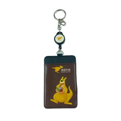 China Polyester PU Badge Holders Hanging Card Holder or Nylon Card Holder for Name Tag Display for sale