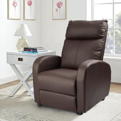 China (Other) Brown Adjustable Modern Leather PU Gaming Fabric Recliner Recliner Sofa Chair for sale