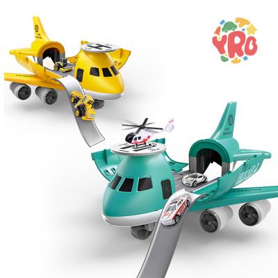 China Toy Hot Selling Diecast Car Toy Transport Plane Diecast Toy Set Plastic Pull Back for sale