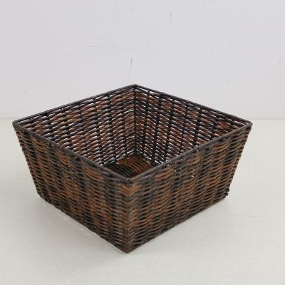 China Sustainable Household Rattan Good Quality Gift Storage Wicker Woven Basket for sale