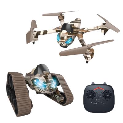 China Wholesale Fashion Headless with Drone 2 in1 Cheapest Remote Control Drone Mini Helicopter Camera 4K HD UFO RC Drone Tank Watch with Camera for sale