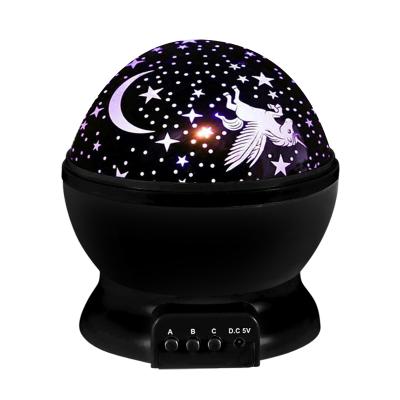 China Amazon Modern Factory Wholesale Unicorn Led Projector Lighting Night Light Vintage Galaxies Starry Room Lights Kids for sale