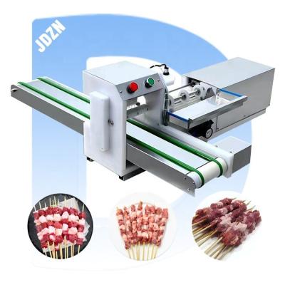 China automatic meat souvlaki skewer machine satay skewer kebab machine souvlaki skewer wear string machine for sale