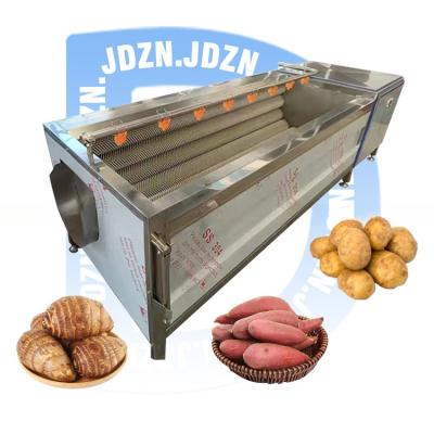 China potato peeler automatic potato washing and peeling machine fruit vegetable potato washing cleaning line machine for sale