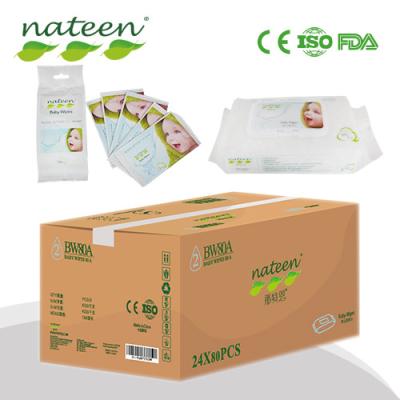 China Purfied Organic Natural Water Baby 100% Wet Cleaning Wipes for sale