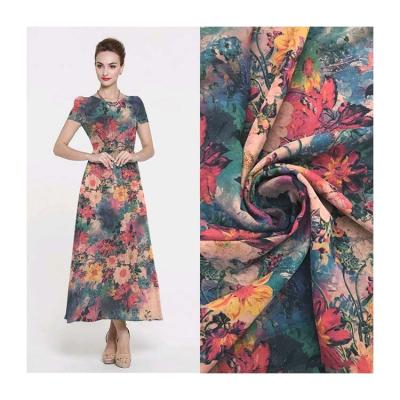 China Stain Resistant New Hot-selling Women's Clothing Dress Pattern Favorite Silk Cotton Fabric for sale