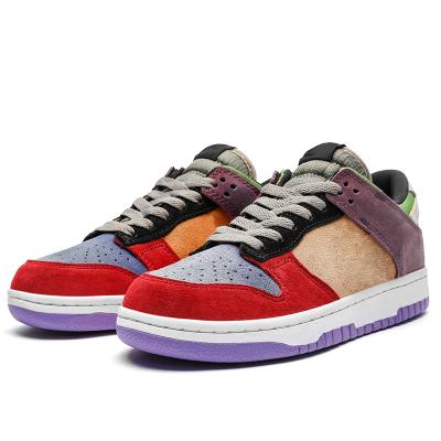 China Original Custom Logo High Quality Men's Void Skateboard NK Custom Sb Sole Manufacturer Rubber Leather Dunkes Sneakers for sale