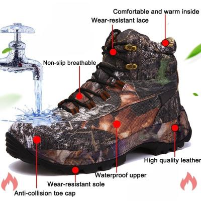 China Fashion\High Quality Waterproof Military Tactical Men Comfortable\Durable\Breathable\Lit Camouflage Combat Boots Men Training Hiking Shoes Outdoor Sports Riding Boots for sale