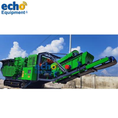 China Quarry Crawler Plant Mobile Crushing Impact Crusher For Crushing Nature Stone And Recycling Demolition Waste for sale