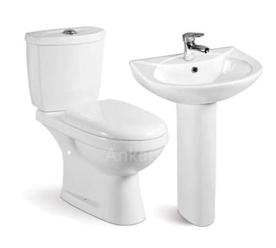 China Double-Flow Custom Hot Sale Wholesale Sanitary Ware Lavatories Sanitary Wc Set Siphonic Toilet for sale