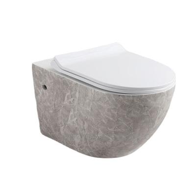 China Suspended Design Bathroom Toilet Wall Mount Hidden Wall Mounted Toilet China Manufacturers Cistern Flush Marble P Trap for sale