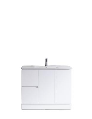 China New Modern Hot Sale Manufacturing Design Hotel PVC Cabinet Furniture Vanity Bathroom Product for sale