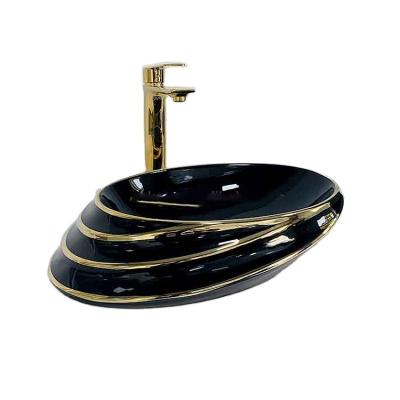 China Modern Wholesale Professional Art Matte Powder Ceramic Hotel Furniture Wash Basin for sale