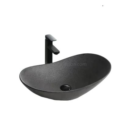 China Modern Hot Selling Ceramic Bathroom Art Basin Above Counter For Small Wash High Quality for sale