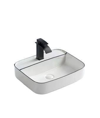 China Hot Sale Modern Custom Wholesale Art Matte Powder Ceramic Hotel Furniture Wash Basin for sale