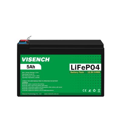 China Visench Direct factory high quality 12v 5ah  solar battery lithium  Li-Ion Energy Storage Battery Te koop