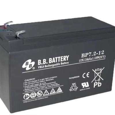 China 12V 7.2Ah Battery Sealed Lead Acid Battery B.B. Battery BP7.2-12 VDC for sale