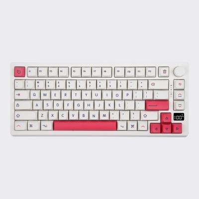 China Standard MK75 Pro 75% Wireless/Wired Mechanical Keyboard 82key RGB Backlight Multi-Language Mini Display Silent Keyboard for sale