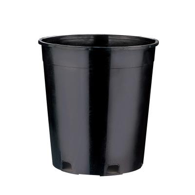 China Black CLASSIC Round Nursery Pot Plant Gallon Plastic Flower Pot 1, 2, 5 Gallon Pots for sale