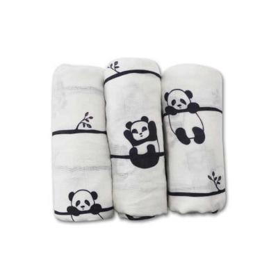 China Wearable Custom Organic Baby Muslin Blanket Wrap Baby Bamboo Wrap Blanket for sale