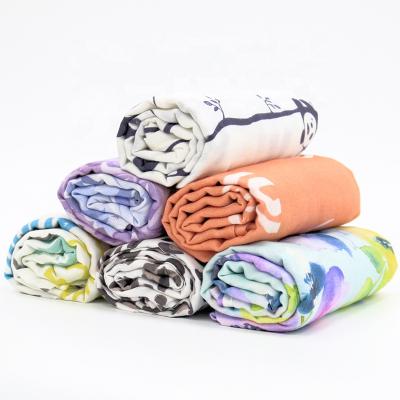 China Anti-pilling 30% Cotton Baby Bamboo Muslin 70% Wrap Blanket Custom 2-8 Layers Bamboo Cotton Wrap Blanket for sale