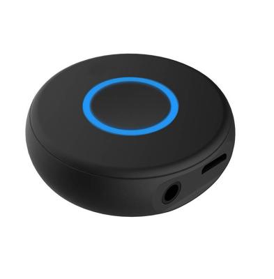 China Left bluetooth AUX transmitter long range hotsale TV wireless transmitter Bluetooth audio receiver. bypass remote control round portable stable for sale