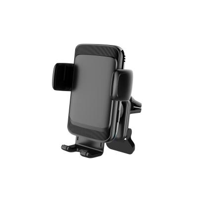 China 4.5-6.5 Inch Mobile Phone Qi Wireless FCC CE Rohs Phone Holder Charger Car Phone Holder For Air Vent Dash Phone Holder for sale