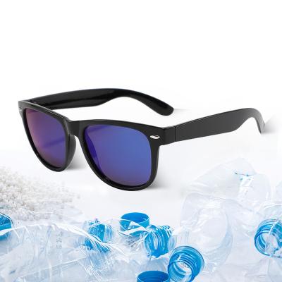 China Fashion Customized Sunglasses RPET Material UV400 Polarized Recycled Bottles Sunglasses for sale