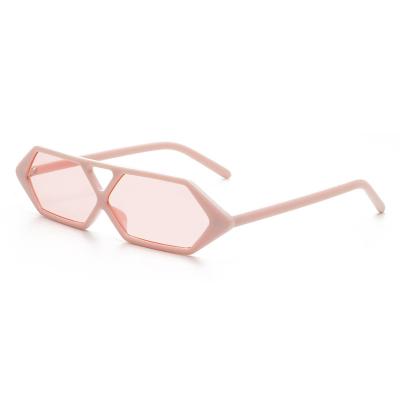 China New fashion sunglasses personality frame sunglasses European small and American fashion lady sunglasses shape hollow sunglasses zu verkaufen