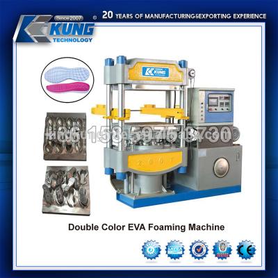 China Insole Slipper Molding EVA Shoes Injection Machine Double Color for sale