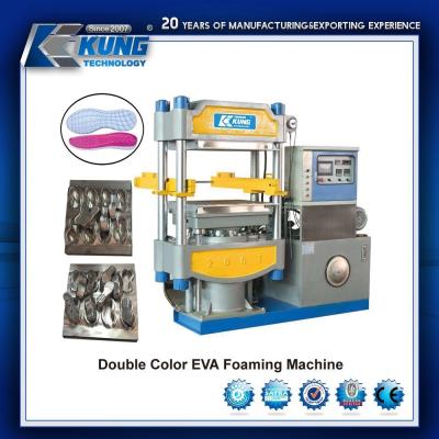 China Outsole Eva Foaming Machine , Double Color Shoe Molding Machine for sale