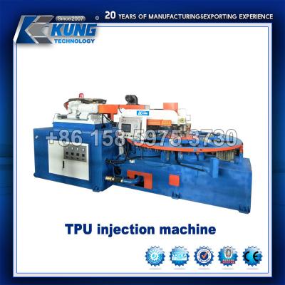 China Horizontal TPU / Pvc Injection Molding Shoe Machine 6 Stations for sale