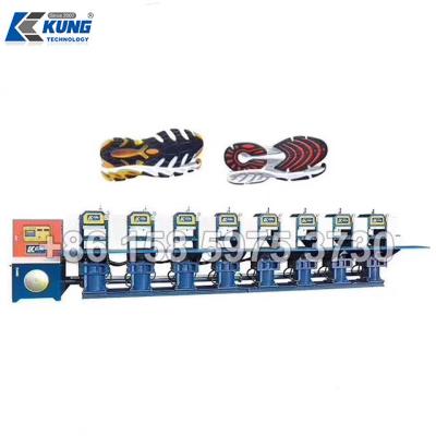 China Semi Automatic Rubber Sole Making Machine Servo System for sale