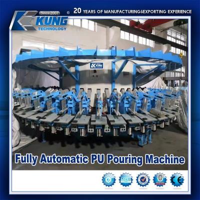 China Multifunction Pouring PU Shoe Making Machine Full Automatic for sale