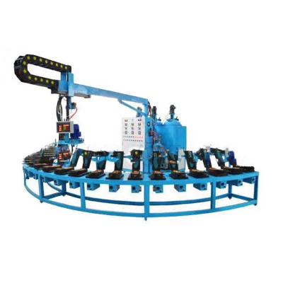 China Banana Type Pouring Pu Shoe Sole Making Machine High Quality for sale