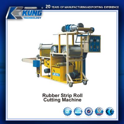 China Vulcanized Canvas Shoe Making Machine , Rubber Strip Fabric Roll Cutting Machine for sale