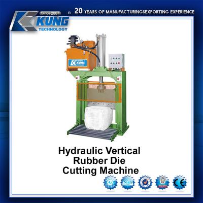 China Hydraulic Canvas Shoe Making Machine , Vertical Rubber Die Cutting Machine for sale