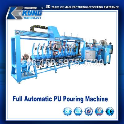 Κίνα Full Automatic Pouring PU Shoe Making Machine For Safety Shoes προς πώληση