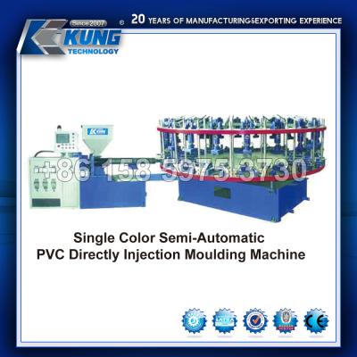 Κίνα Semi Automatic PVC Injection Molding Shoe Machine 20 Stations Single Color προς πώληση