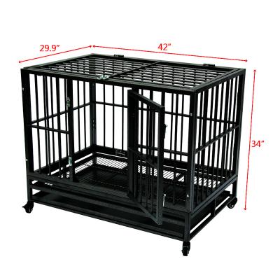 China Large Breathable Custom Pet Dog Cage Stainless Steel Metal Aluminum for sale