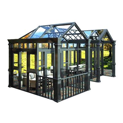 China Sunrooms Conservative Aluminum Sunroom Modern Hot Selling Garden Glass Room for sale