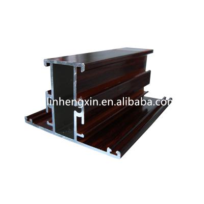 China door & Window Profile Anodized Powder Coating Wood Color Aluminum Profile For Sideboard Doors And Windows for sale