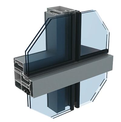 China OEM Modern Aluminum Profile For Glass Wall Or Curtain Wall Building for sale