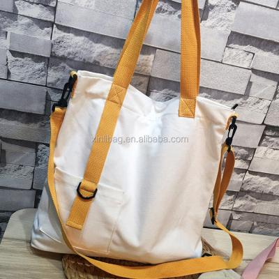 China Custom Logo Wholesale Women's Shoulder Art Canvas Handbag Zipper Canvas Single Bag High Quality Custom Made for sale