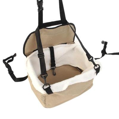 China Travel Viable Folding Dog Puppy Cat Kitty Car Seat Booster Seat Soft Carrier Car Leash Bag Pet Supplies for sale