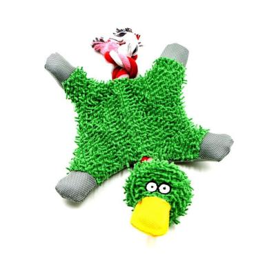 China Papa Duck Plush Dog Toy 32*19cm Cute Sustainable With Rope Eco-friendly Pet Toys Pet Products Suppliers for sale