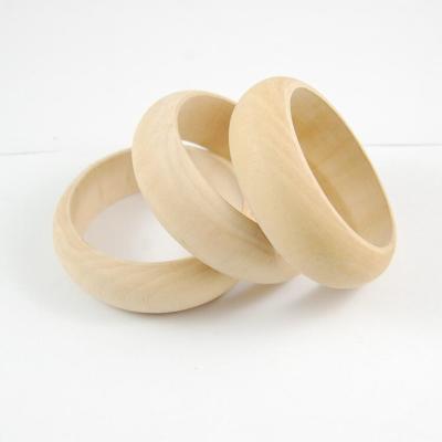 China New CLASSIC Kid's DIY Bangle Bracelets Lead Free Wooden Bracelets Accessories Handmade Jewelry CLASSIC Hot Natural Wooden Materials Eco-Friendly for sale