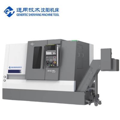 China SMTCL Small Parts Machining HTC16H Metal Slant Bed CNC Lathe 8 Stations Horizontal CNC Lathes for sale