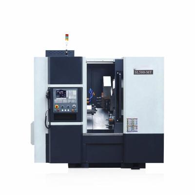 China 580mm X CNC van het de Hellingsbed van de Asreis de Machinesl580 Lineaire Leibaan van het Draaibankmalen Te koop