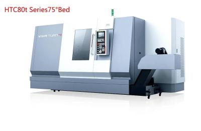 China Long term Accuracy Slant CNC Lathe 37KW 75° Bed Horizontal Turret Lathe for sale